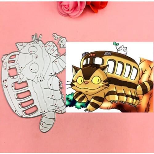 Lovely cat Bow Ear Cutting Dies Stencils for DIY Scrapbooking/photo album Decorative Embossing DIY Paper Cards