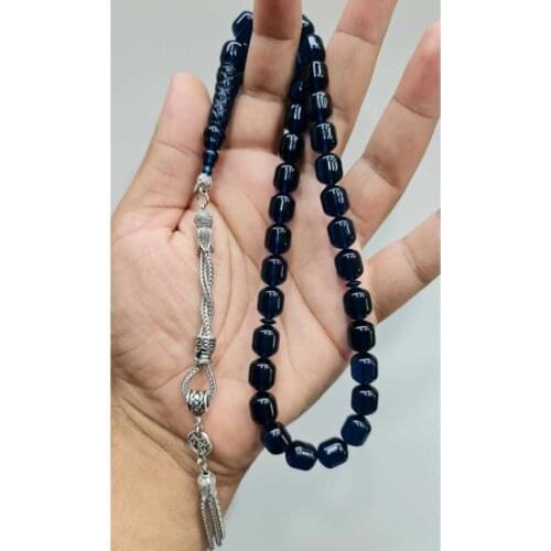 Öyküm accesory Imame Embroidered Amber Powder Capsule Model Turkish handmade Islamic powder Amber