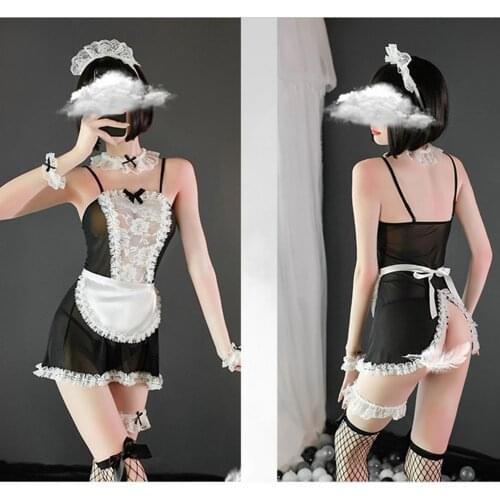 Maid Uniform Lingerie Sexy Underwear Sexy lenceria Erotic lingerie Sheer Halloween Role Play Costumes
