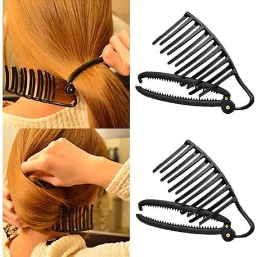 Women Hair Styling Updo Bun Comb And Clip Tool Set Formal Diy Twist Maker Holder For Hair French Twist Maker Holder
