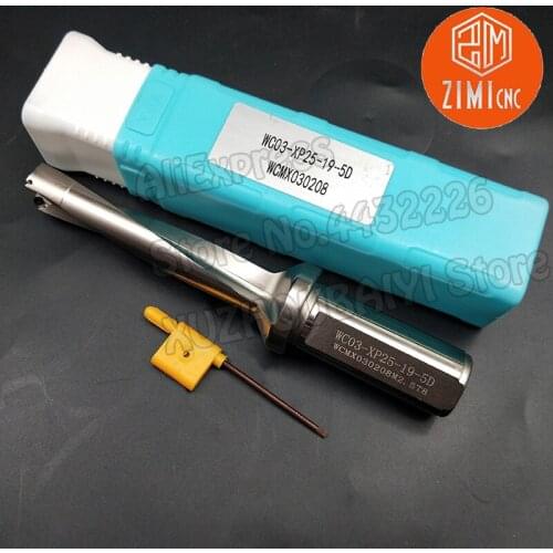WC-19-5D-C25 Fast Drilling U Drilling For Through-hole Machining Drill Bit Indexed Drill Bit Use WCMT03 Blade Metal Lathe Machin