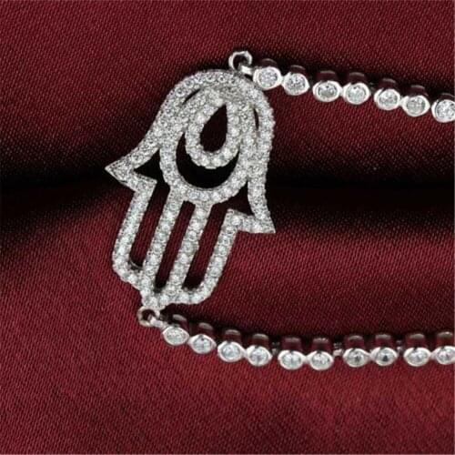 Xd66 Luxury shine Designer Fashion 925 Sterling Silver wedding party Jewelry zirconia, aaa1