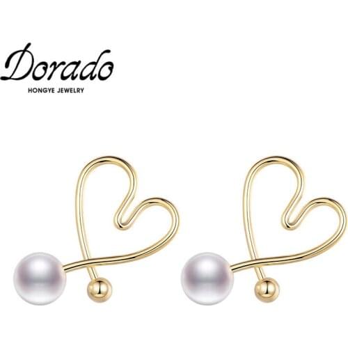 Dorado Drop Earrings for Women Imitation Pearl New Romantic Heart New Charm Accessories Hot Sale Engagement Party Gifts