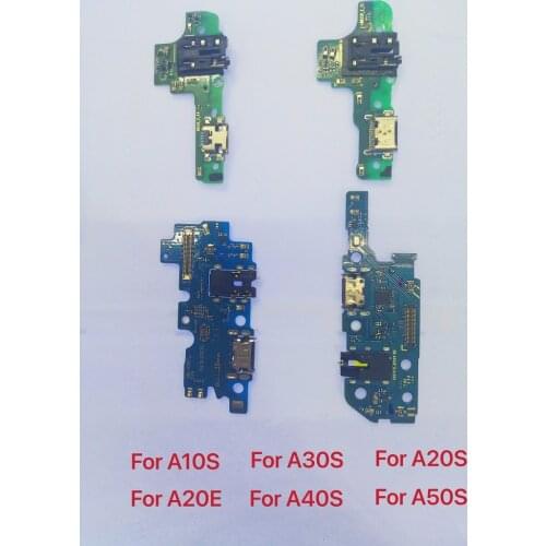 10Pcs/Lot For Samsung Galaxy A10S A107 A20S A20e A30S A40S A50S A70S USB Charging Dock Flex Cable Charger Port Connector Board