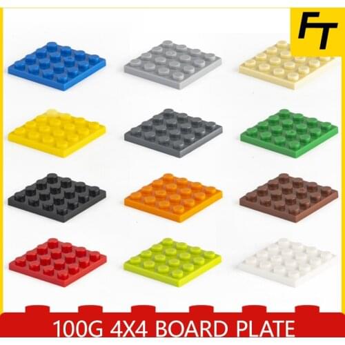 100g Small Particle 3031 4x4 Board Plate Bricks Building Block DIY Part Buildmoc Compatible Assembly Particle Creative Gift Toys