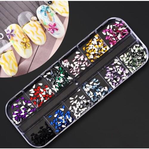1set 3d Nail Rhinestones And Studs Gold Rivets Jewelry Kit Decorations For Manicure Flakes Glitter Colorful Pearl For Nail Art#1