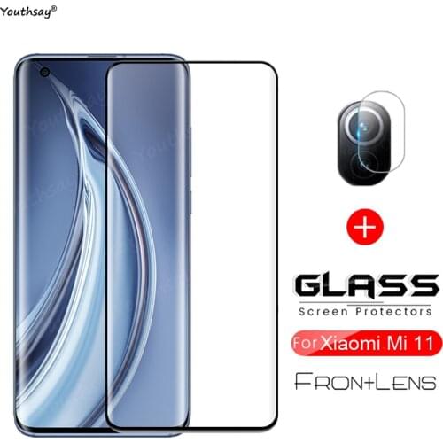 For Xiaomi Mi 11 Glass 3D Curved Screen Protector Camera Protective For Xiaomi Mi 11 Glass for Xiaomi Mi 11 Mi 10 Note 10 Lite