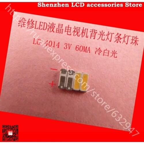 200PCS FOR Lamp lamp beads servicing small size LCD backlight led with light-emitting diodes LG 4014 3V 100%NEW