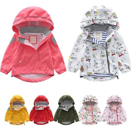 2021 Spring Autumn Jackets for Boy Coat double-deck Jacket Girls Windbreaker Jacket Kids Children Outerwear Kids Jacket 2-8Y