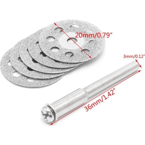 5pcs Diamonte Cutting Disc Grinding Wheel Drill Circular Saw Blade Wood Tool