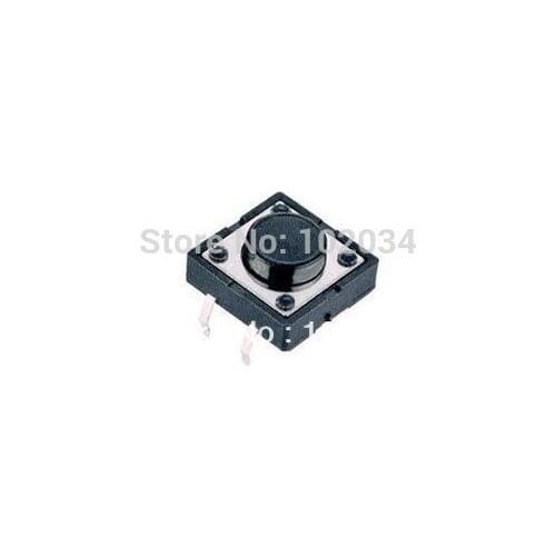 FREE SHIPPING 100PCS DIP 12X12X5(h)MM Tactile Tact Push Button Micro Switch Momentary (High temperature resistant ROHS)