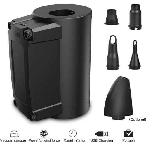 GKFLY 2 in 1 Wireless Multifunctional Electric Air Pump Vacuum Cleaner with 2000mAh Battery Power for Car Toys