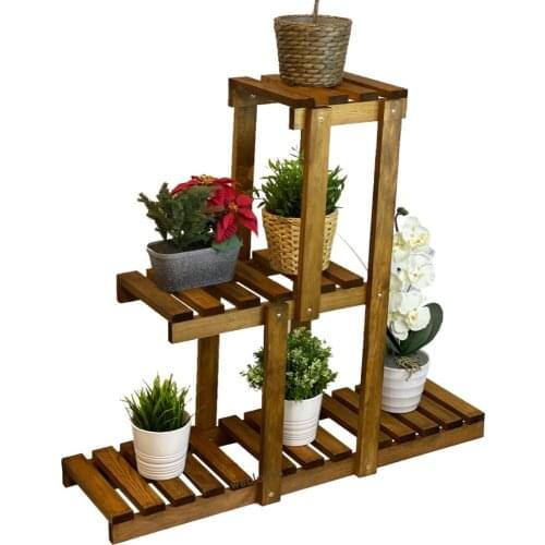 WOOD FLOWERPOT STAND (SAKSILIK ÇİÇEKLİK KİTAPLIK)