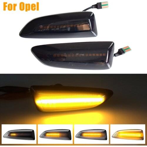 Dynamic Turn Signal LED Side Marker Mirror Light Flashing Indicator For Opel Astra J K Logo B Zafira C Insignia B Grandland X