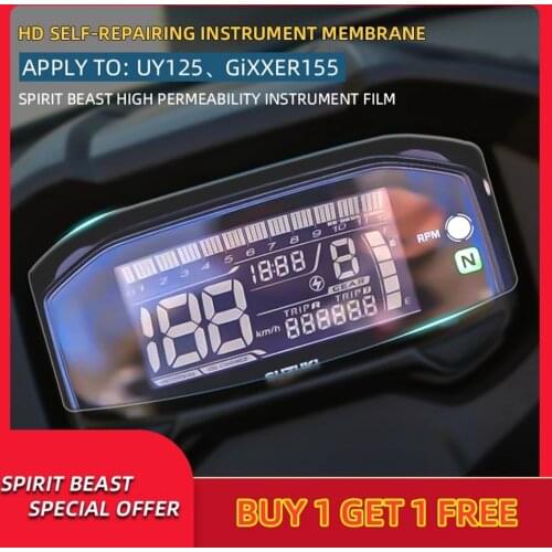 Spirit Beast Motorcycle speedometer TPU Scratch Protection Film Dashboard Screen Instrument Film For SUZUKI UY125 GIXXER155