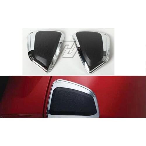 Chrome Motorcycle saddle bag protector trim cover case for HONDA Goldwing 1800 GL1800 F6B 2012-2017