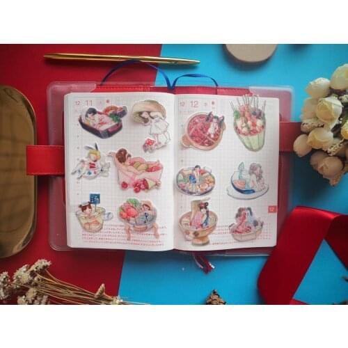 Lovely Food Girl Washi Tapes Bullet Journal Masking Tape Adhesive Tape DIY Scrapbooking Washi Stickers