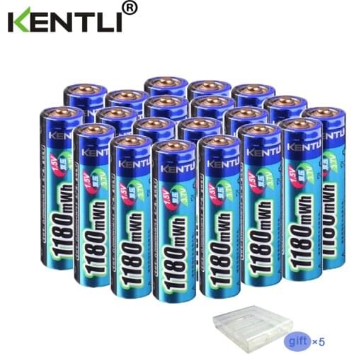 KENTLI 1.5v 1180mWh AAA polymer lithium li-ion rechargeable aaa batteries battery