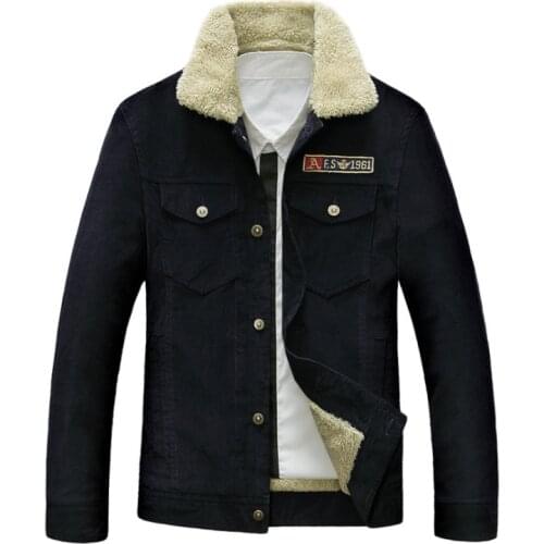 Mens autumn and winter Corduroy Jacket Fashion Solid Turn Down Collar Overcoat Plus Size Casual Jacket Coat For Men Ourwear