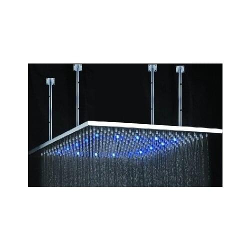 Free shipping stainess steel led shower head (80X80CM )
