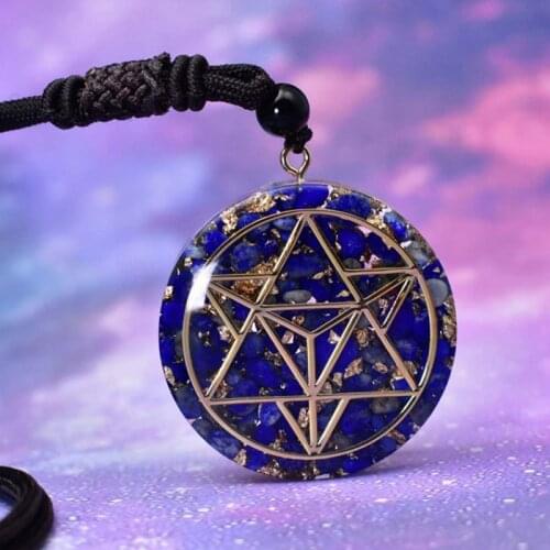 New Style Orgonite Natural Crystal Seven Chakra Pendant Necklace Jewelry Gifts For Women Men Children Party Decoration Supplies