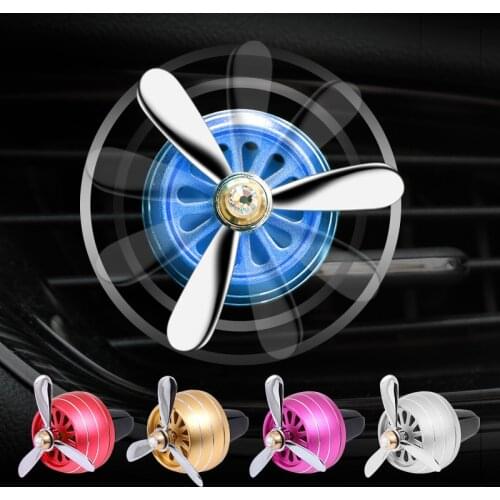 Air Freshener Car Smell LED Mini Conditioning Vent Outlet Perfume Clip Fresh Aromatherapy Fragrance Alloy Auto Cars Accessories