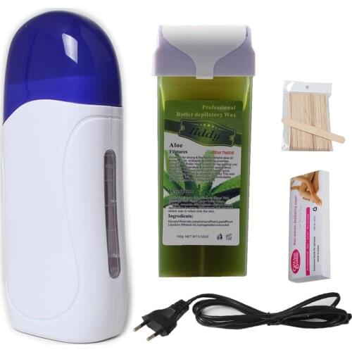 Pinkiou Hair Removal For Depilation Roll On Portable Epilator Machine Set, Wax Machine1, Depilation (aloe vera)