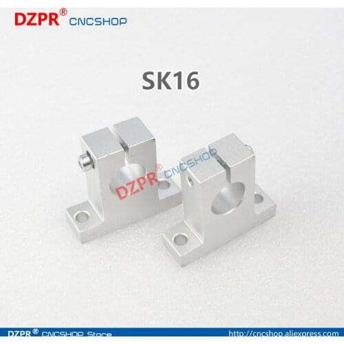 SK16 support linear rail shaft support Linear Round support # wholesale DZPR