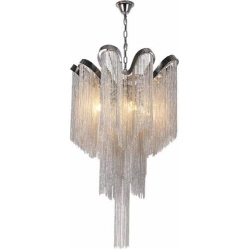 Modern Aluminum Chandelier lights Luxury Aluminum Chains G9 Base Indoor Hanging lamp For Bar Dining Room Living Room Bedroom