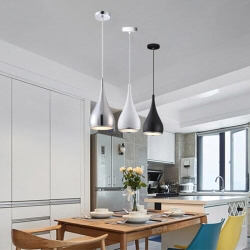 Bar Pendant Lighting Room Modern Pendant Lights Kitchen Island Light Study Bedroom Home Pendant Room Ceiling Lamp Include Bulb