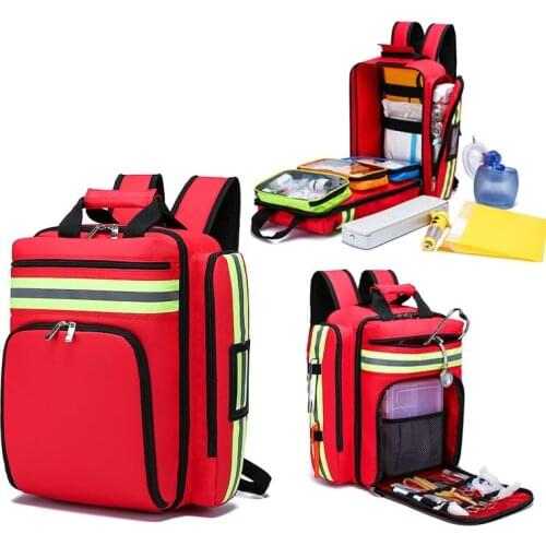 Waterproof Rescue Empty Medical Bag Large Capacity Emergency Kit Escape Backpack Home First Aid Kit Civil air defense earthquake