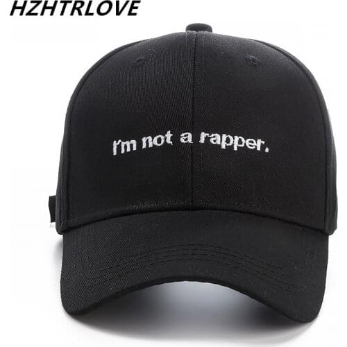 High Quality Brand Letter i'm not a rapper Snapback Cap Cotton Baseball Cap For Adult Men Women Hip Hop Dad Hat Bone Garros