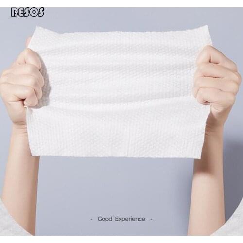 3 Packs Of Face Towels Female Disposable Cotton Cleansing Face Wipes Tissue Cotton Soft Towel Roll Type Cotton Pads B0111M