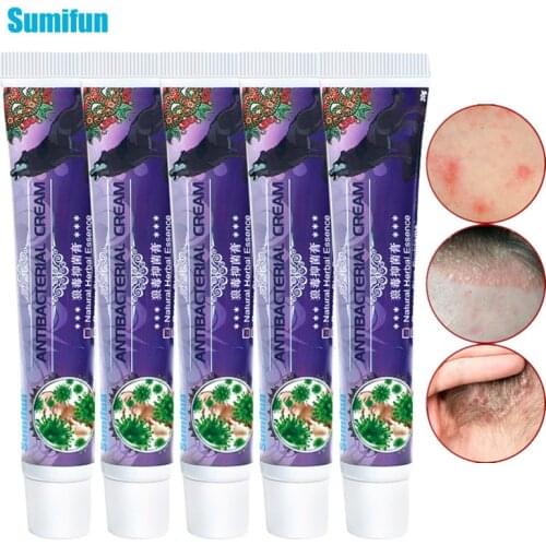 5pcs Sumifun New Skin Care Product Psoriasis Antibacterial Cream Dermatitis Eczema Treatment Herbal Ointment Medical Plasters