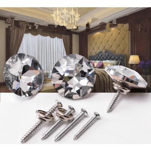 500Pcs Diamante Wall Sofa Chair Decor Crystal Upholstery Sofa Headboard Buttons self-tapping Screw Nails sofa chair stools Nail