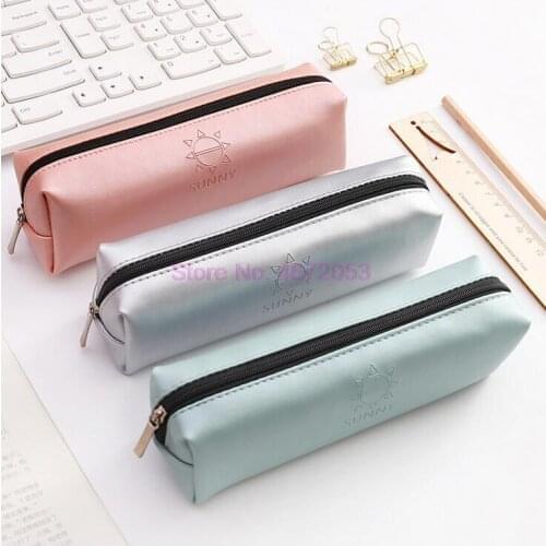 500pcs Kawaii Pencil Case Unicorn Canvas Big Zipper Estuches School Pencil Box Pencilcase Pencil Bag School Supplies Stationery