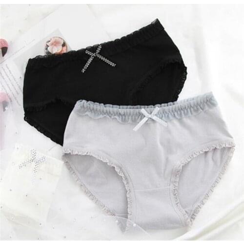 6 Fashion Cotton panties womens Childrens Girls Underwear Kids shorts priefs Comfort Multi-color SQ-029-6P