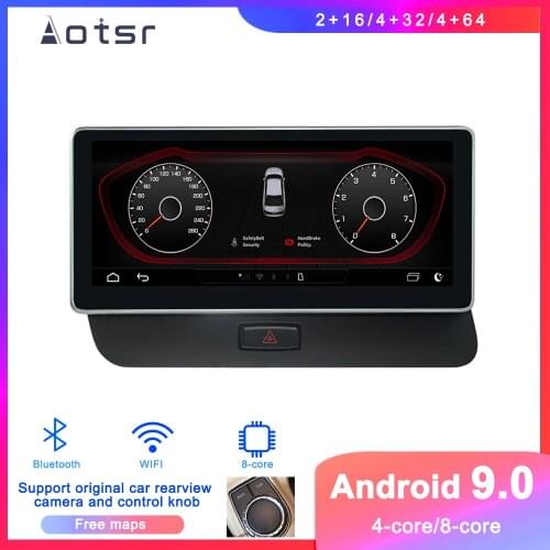 Android 9 Car DVD player GPS Navigation For Audi Q5 B8 2009-2015 Car Auto Radio stereo multimedia player touch screen head unit