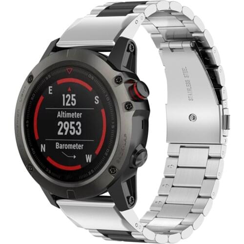 22mm/26mm Quick-Fit Metal Watch band for Garmin Fenix 6X pro 5X plus 3 HR Fenix 5 plus 6 pro Forerunner 935/945 D2 Bravo strap