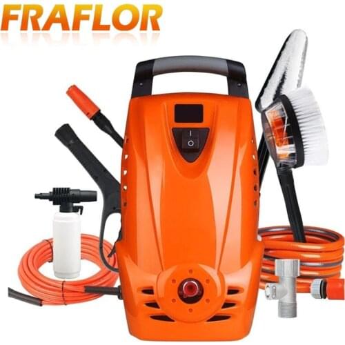 Fraflor 1500W 8Mpa Electric Car Washer Household Car Washing Machine Garden Cleaner With Power Hose Nozzle Foam Spray Gun