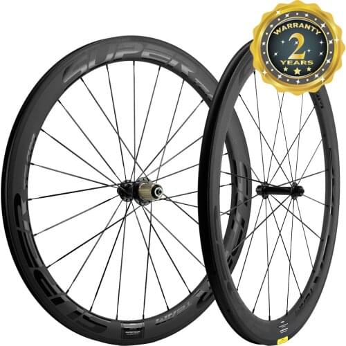 Superteam Carbon Wheelset 700C Road Bike U Shape 25mm Width Tubeless Bicycle Wheels