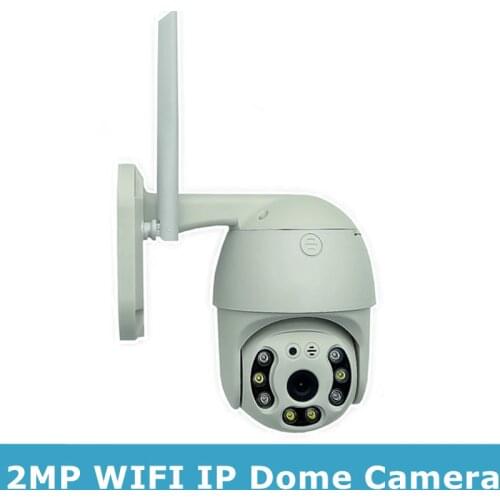 WIFI PTZ Outdoor Dome Camera 2MP 1920*1080 Two-Way Audio MIC Speaker Human Detection Support Max 64G SD Card P2P Cloud Onvif