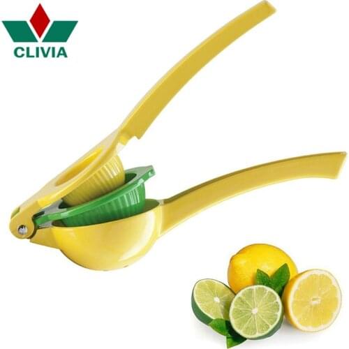CLIVIA Multifunctional Lemon Juicer 2 in 1 Best Hand Held Aluminum alloy Lemon Orange Citrus Squeezer Press Fruits Kitchen tools