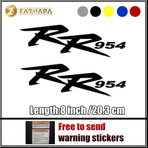 Motorcycle bike Fuel tank Wheels Fairing notebook Luggage helmet MOTO Sticker decals For Honda CBR 954RR CBR954RR