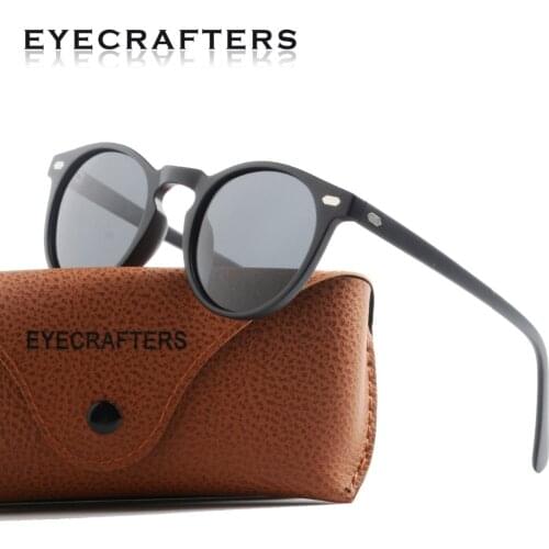 TR90 Lightweigh Frame Round Sun Glasses Men Women Classic Vintage Retro Polarized Round Sunglasses Eyewear