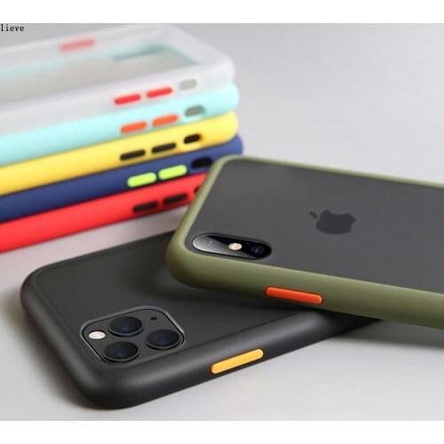 Shockproof Armor Matte Frosted Phone Case for Xiaomi Mi Poco X3 on For Mi Poco M3 X3 Nfc C3 Soft Edge Back Cover Pocox3 Pococ3