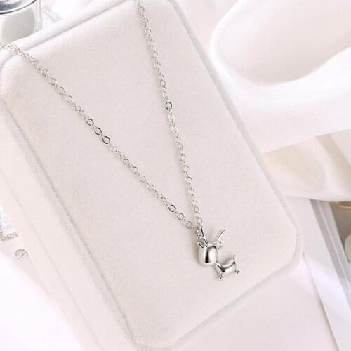 Elk Deer Antlers Moonstone Pendant Clavicle Chain Labradorite NecklaceChristmas Antlers Jewelry Gifts Small Elk Necklace