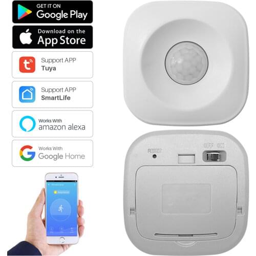 Tuya Smart WiFi PIR Motion Sensor Human Body Infrared Sensor Alarm Detector SmartLife APP Remote Control Home Security System
