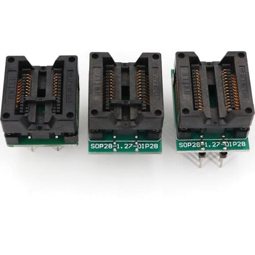 5Pcs SOP28 To DIP28 300mil Pitch 1.27mm Chip Programming Adapter IC Test Socket