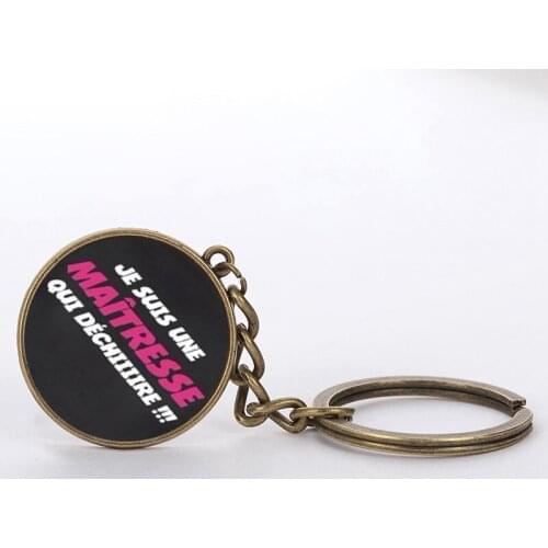 SUTEYI Exquisite bag Long chain key chain car ring holder charms merci maitresse Pendant I am a mistress keychain jewelry